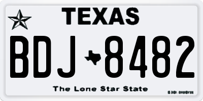 TX license plate BDJ8482