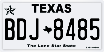 TX license plate BDJ8485