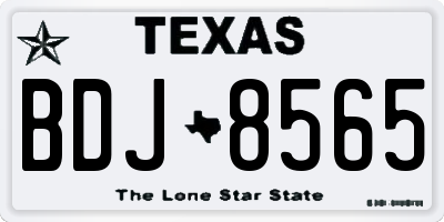 TX license plate BDJ8565