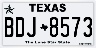 TX license plate BDJ8573