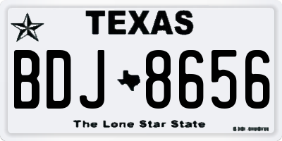 TX license plate BDJ8656