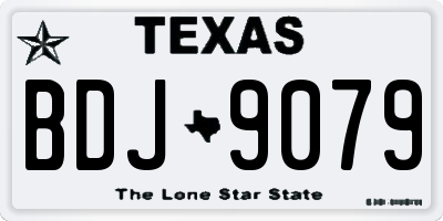 TX license plate BDJ9079