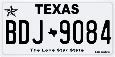 TX license plate BDJ9084