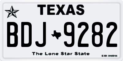 TX license plate BDJ9282