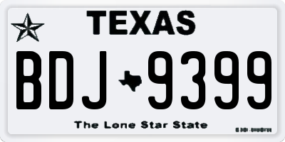 TX license plate BDJ9399
