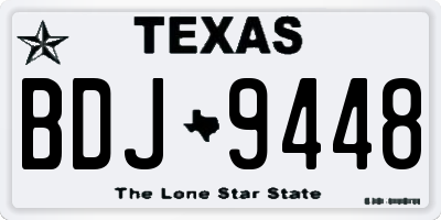 TX license plate BDJ9448