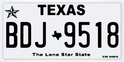 TX license plate BDJ9518