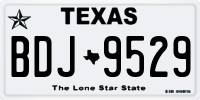 TX license plate BDJ9529