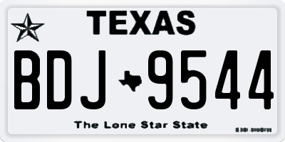 TX license plate BDJ9544