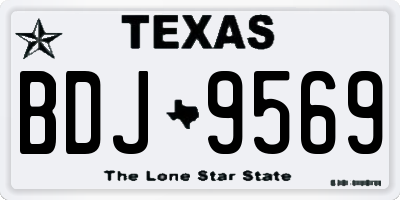 TX license plate BDJ9569