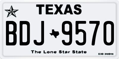 TX license plate BDJ9570