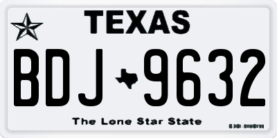 TX license plate BDJ9632