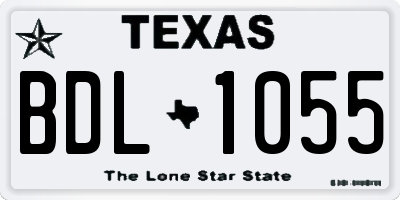 TX license plate BDL1055