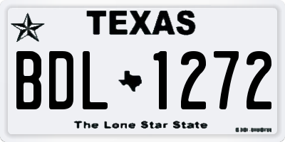 TX license plate BDL1272