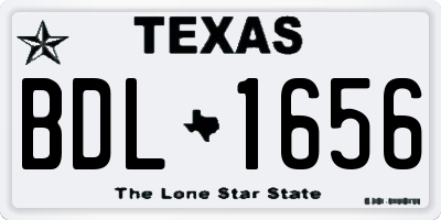 TX license plate BDL1656