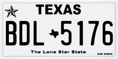 TX license plate BDL5176