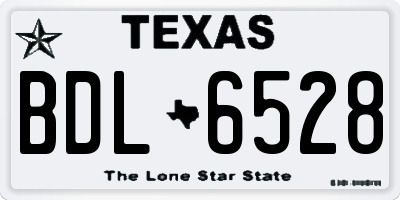 TX license plate BDL6528