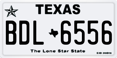 TX license plate BDL6556