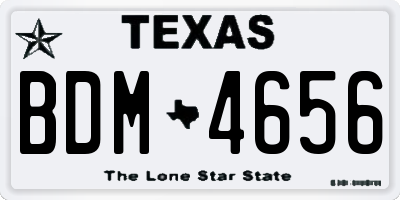 TX license plate BDM4656