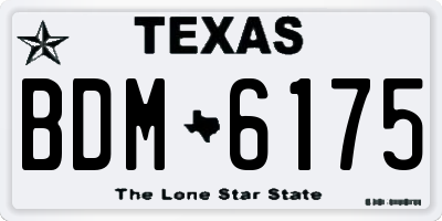 TX license plate BDM6175
