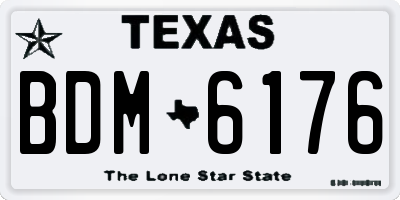 TX license plate BDM6176