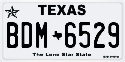 TX license plate BDM6529