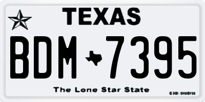 TX license plate BDM7395