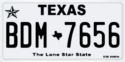 TX license plate BDM7656
