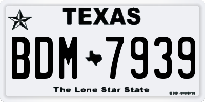 TX license plate BDM7939