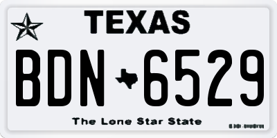 TX license plate BDN6529
