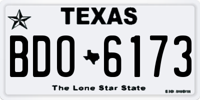 TX license plate BDO6173