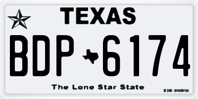 TX license plate BDP6174