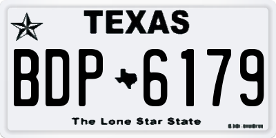 TX license plate BDP6179