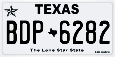 TX license plate BDP6282