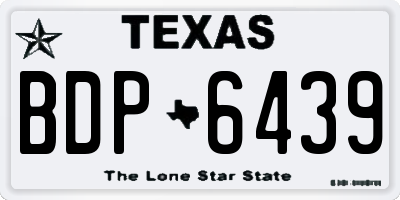 TX license plate BDP6439