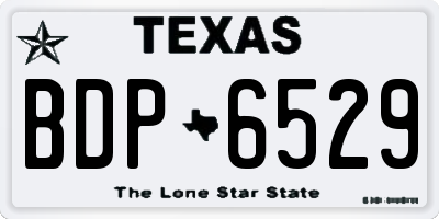 TX license plate BDP6529