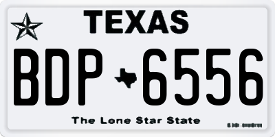 TX license plate BDP6556