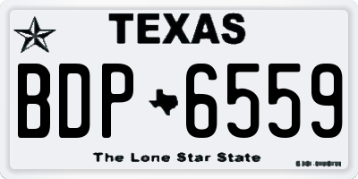 TX license plate BDP6559