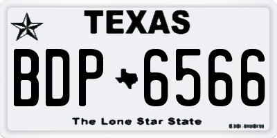 TX license plate BDP6566