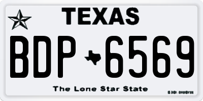 TX license plate BDP6569