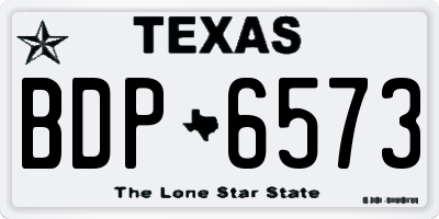 TX license plate BDP6573