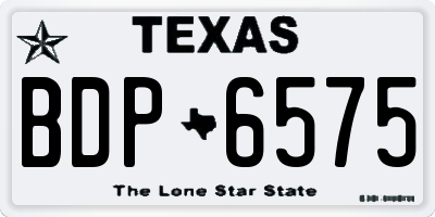 TX license plate BDP6575