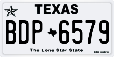 TX license plate BDP6579