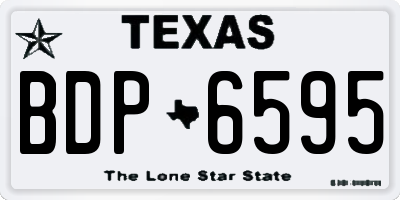 TX license plate BDP6595
