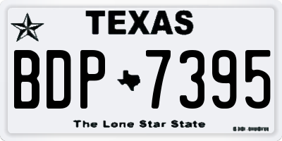 TX license plate BDP7395