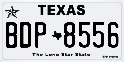 TX license plate BDP8556