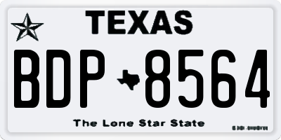 TX license plate BDP8564