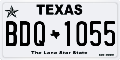 TX license plate BDQ1055