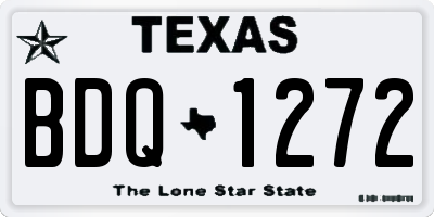 TX license plate BDQ1272