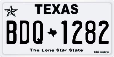 TX license plate BDQ1282
